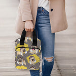 Pilot Pug Pattern Print Bible Tote Bag