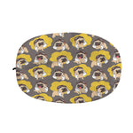 Pilot Pug Pattern Print Car Side Mirror Covers