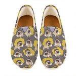 Pilot Pug Pattern Print Casual Shoes