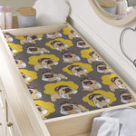 Pilot Pug Pattern Print Changing Pad Cover