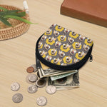 Pilot Pug Pattern Print Coin Purse