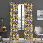 Pilot Pug Pattern Print Curtain