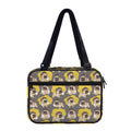 Pilot Pug Pattern Print Double Strap Bible Bag