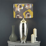 Pilot Pug Pattern Print Drum Lamp Shade