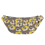 Pilot Pug Pattern Print Fanny Pack