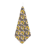 Pilot Pug Pattern Print Hand Towel