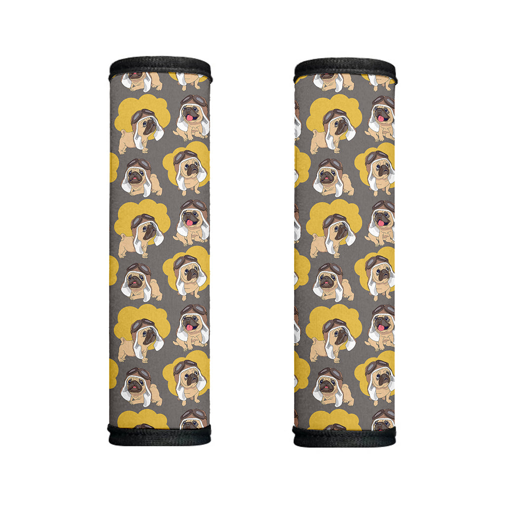 Pilot Pug Pattern Print Handle Covers
