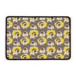 Pilot Pug Pattern Print Kitchen Mat