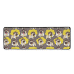Pilot Pug Pattern Print Long Kitchen Mat