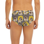 Pilot Pug Pattern Print Men's Briefs