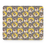 Pilot Pug Pattern Print Mouse Pad