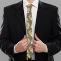 Pilot Pug Pattern Print Necktie
