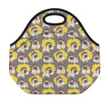 Pilot Pug Pattern Print Neoprene Lunch Bag
