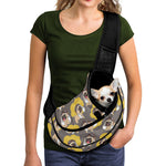 Pilot Pug Pattern Print Pet Sling Carrier