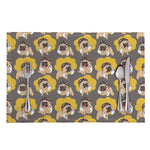 Pilot Pug Pattern Print Placemat