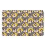 Pilot Pug Pattern Print Polyester Doormat