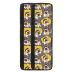 Pilot Pug Pattern Print Refrigerator Handle Covers