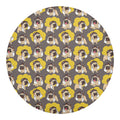 Pilot Pug Pattern Print Round Blanket