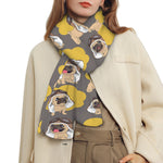 Pilot Pug Pattern Print Scarf