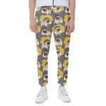 Pilot Pug Pattern Print Scuba Joggers