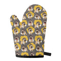 Pilot Pug Pattern Print Single Oven Mitt