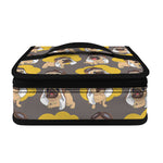 Pilot Pug Pattern Print Small Lunch Bag