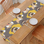 Pilot Pug Pattern Print Table Runner