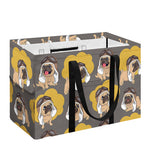 Pilot Pug Pattern Print Utility Tote Bag