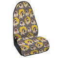 Pilot Pug Pattern Print Waterproof Car Seat Cover