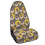 Pilot Pug Pattern Print Waterproof Car Seat Cover
