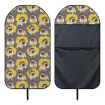 Pilot Pug Pattern Print Waterproof Car Seat Cover