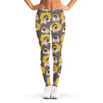 Pilot Pug Pattern Print Women's Leggings