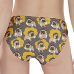 Pilot Pug Pattern Print Women's Panties