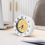 Pineapple And Flamingo Pattern Print Alarm Clock