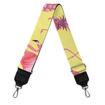 Pineapple And Flamingo Pattern Print Bag Strap