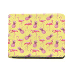 Pineapple And Flamingo Pattern Print Bifold Wallet