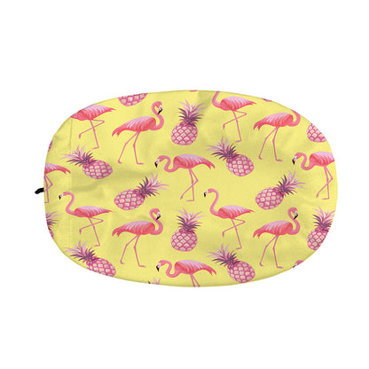 Pineapple And Flamingo Pattern Print Car Side Mirror Covers