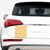 Pineapple And Flamingo Pattern Print Car Sticker