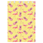 Pineapple And Flamingo Pattern Print Curtain