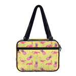 Pineapple And Flamingo Pattern Print Double Strap Bible Bag