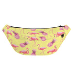Pineapple And Flamingo Pattern Print Fanny Pack