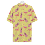 Pineapple And Flamingo Pattern Print Hawaiian Shirt