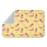 Pineapple And Flamingo Pattern Print Indoor Door Mat