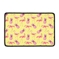 Pineapple And Flamingo Pattern Print Kitchen Mat