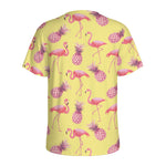 Pineapple And Flamingo Pattern Print Men's Sports T-Shirt