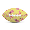 Pineapple And Flamingo Pattern Print Rugby Ball