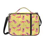 Pineapple And Flamingo Pattern Print Shoulder Strap Bible Bag