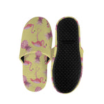 Pineapple And Flamingo Pattern Print Slippers
