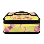 Pineapple And Flamingo Pattern Print Small Lunch Bag