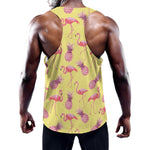 Pineapple And Flamingo Pattern Print Training Tank Top